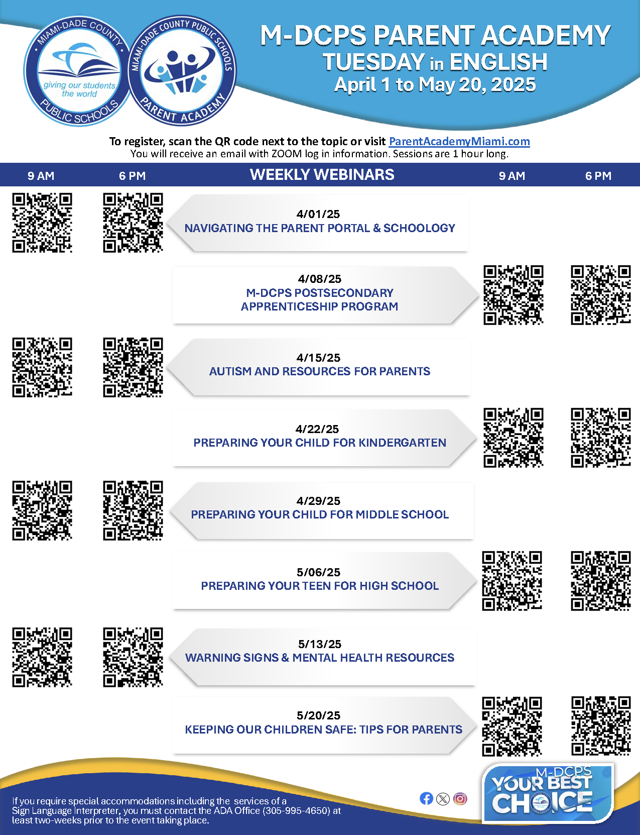 Parent Academy Resources and Flyers – April 1, 2025 to May 20, 2025 ...
