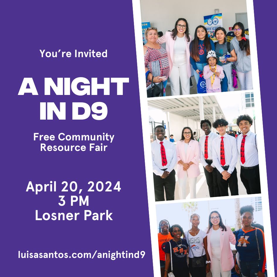 A Night in D9 – Free Community Resource Fair – Campbell Drive K8 Center